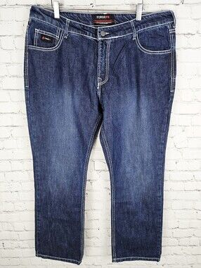 FORGE FR | flame/fire resistant dark wash straight leg blue jeans